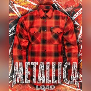 DIXXON Metallica Load Men's Large Flannel Sold-Out BNIB NWT Ships Free ASAP